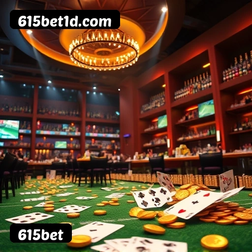 615bet bônus R$5.000 + 500 giros - Rollover 35x, prazo 30 dias, 38% taxa conversão
